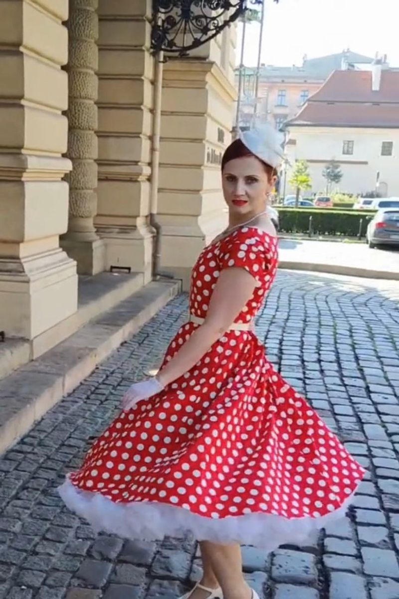 Vintage-Inspired Polka Dot Swing