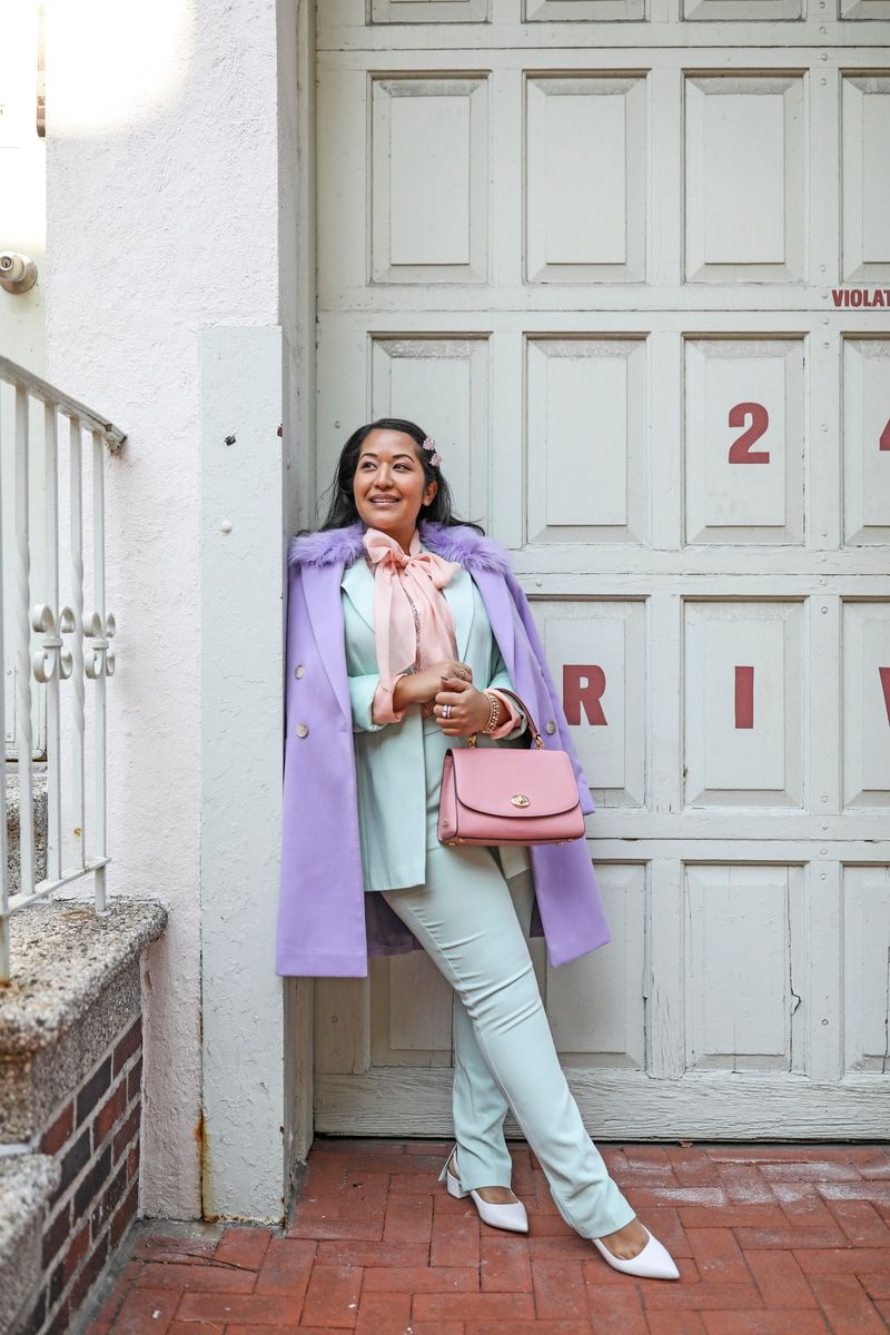 Monochrome Moment in Pastels