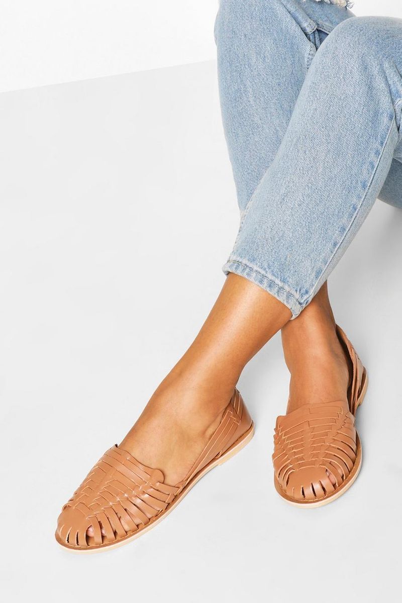 Woven Leather Flats