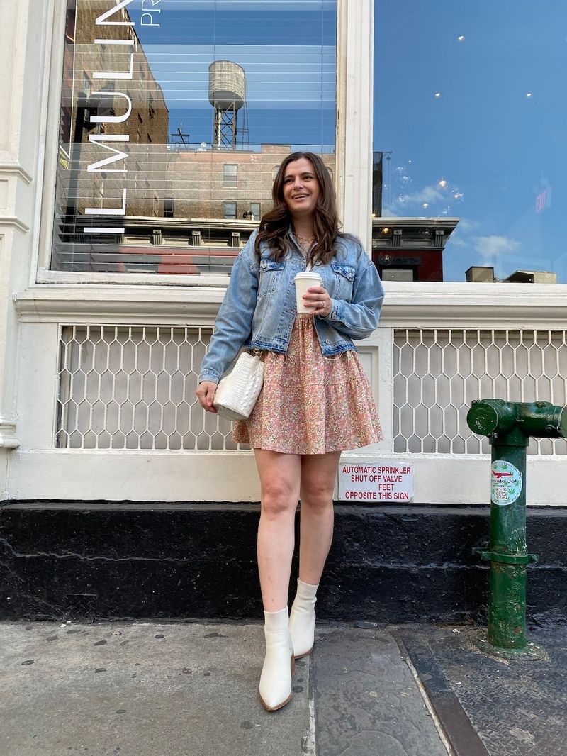 Sundress and Denim Jacket