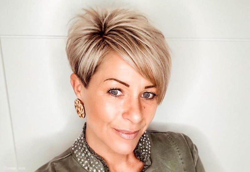 Choppy Pixie with Textured Crown