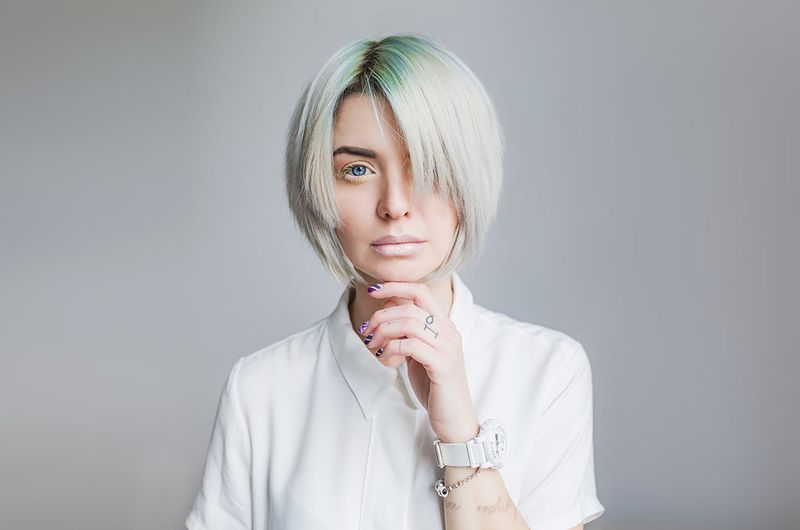 Chin-Length Choppy Bob