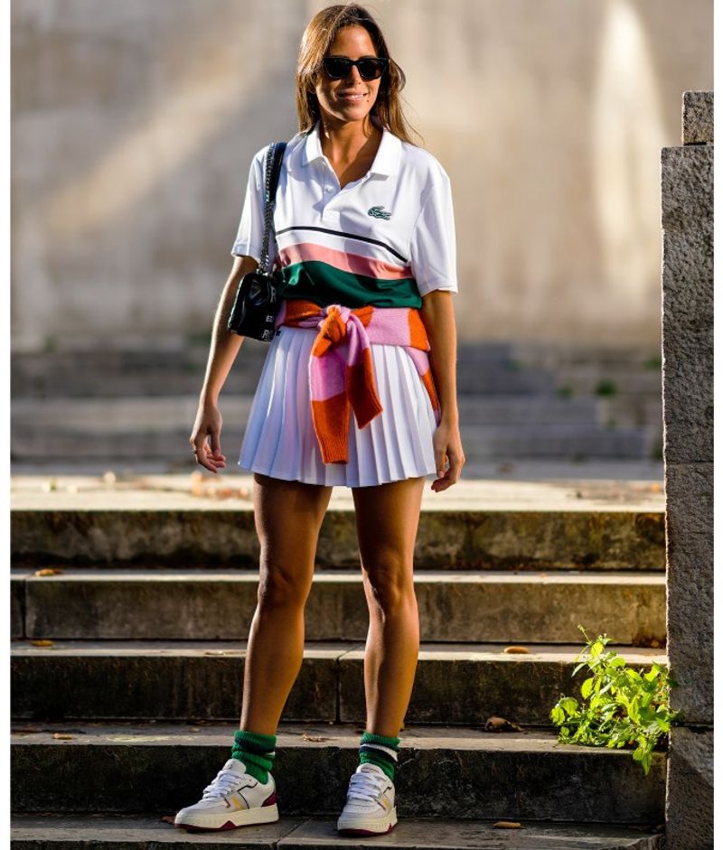 Pleated Tennis-Inspired