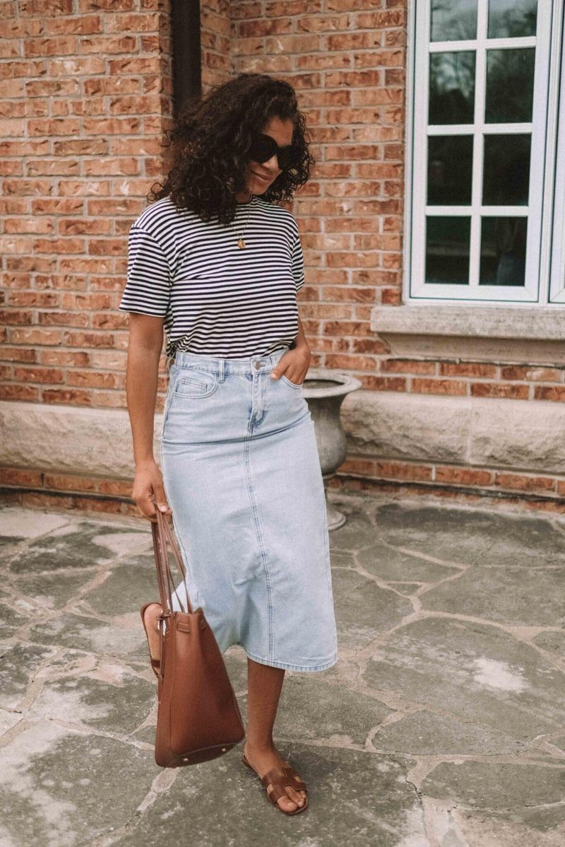 Denim Button-Front Charmer