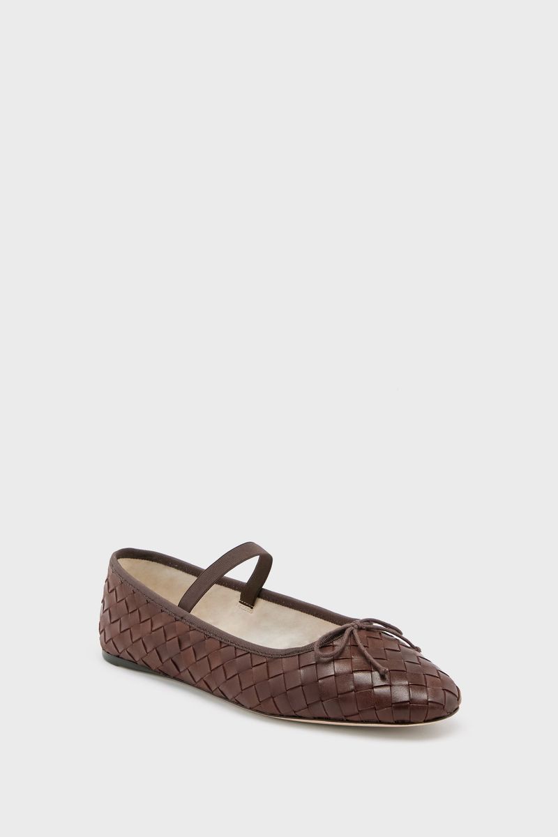 Woven Leather Flats