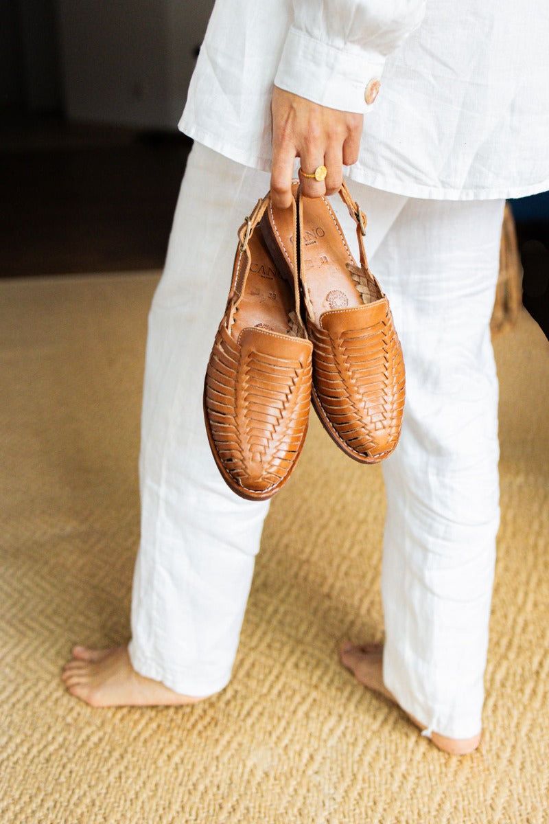 Classic Leather Loafer Sandals