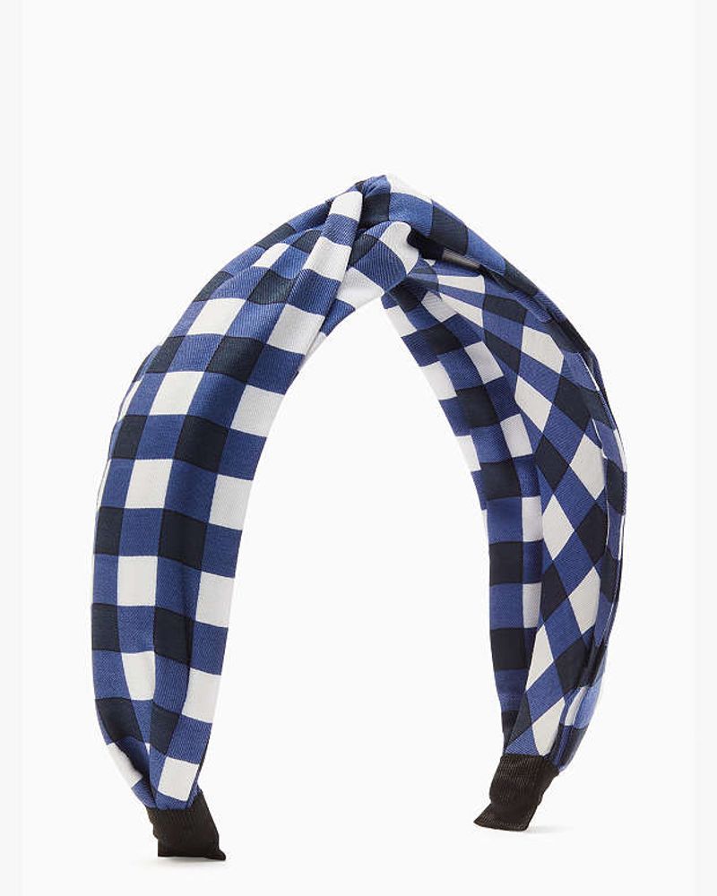 Gingham Headwear Statement