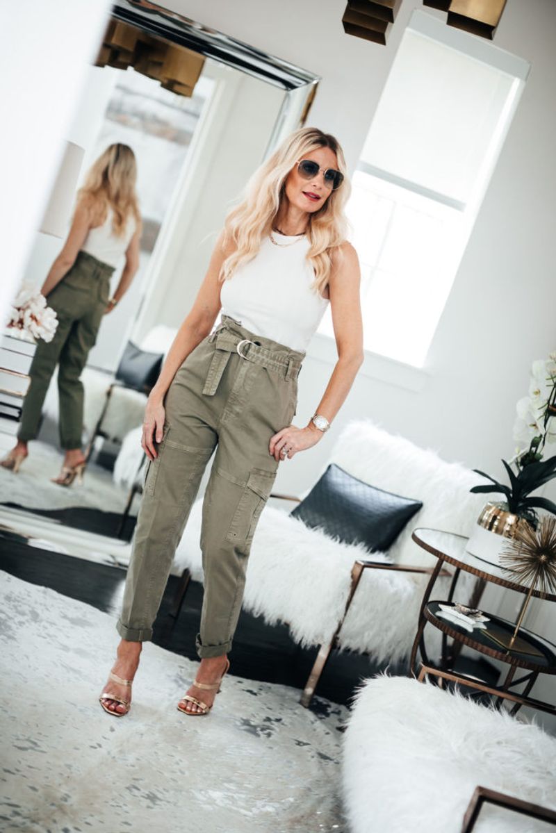 Paper Bag Pants & Fitted Tank