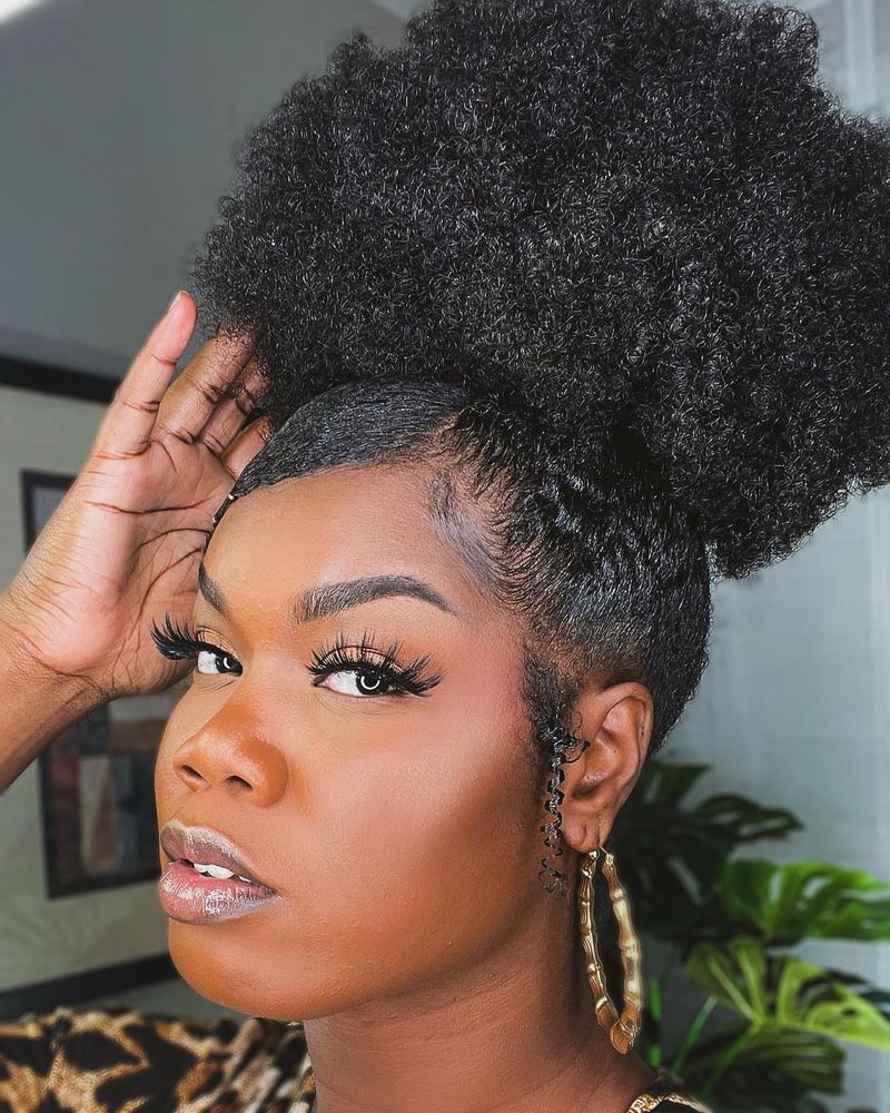 Sculptural High Puff
