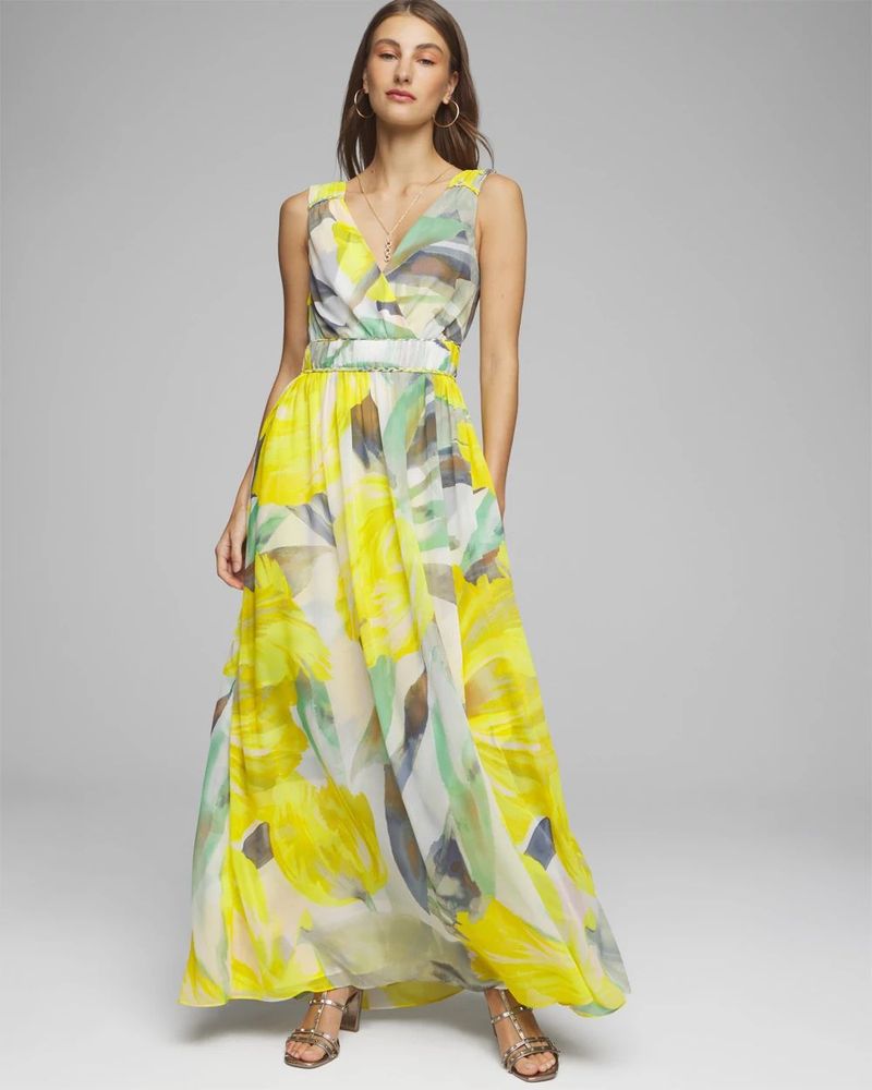 Petite-Friendly Alternative: High-Waisted Maxi Dress