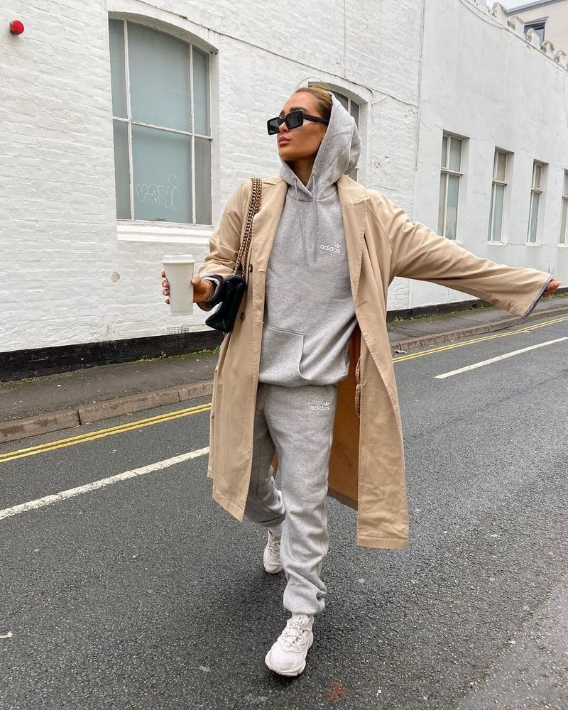 Matching Sweatsuit + Statement Coat