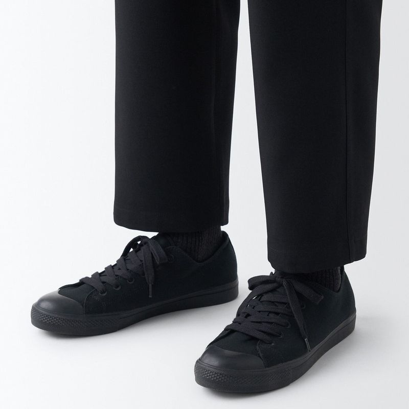 Monochrome Canvas Slip-ons