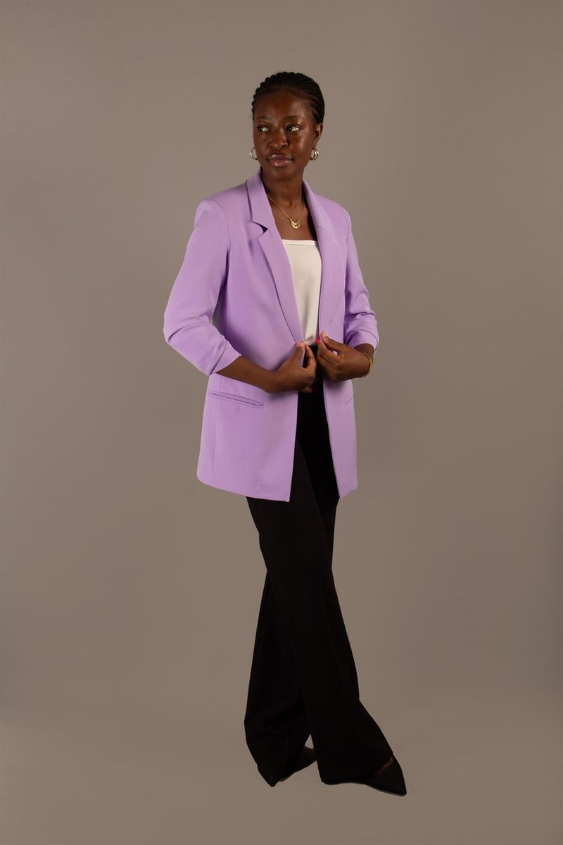 Structured Pastel Blazers