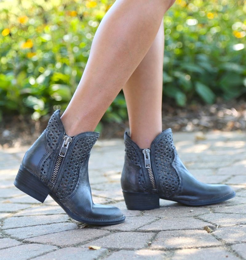 Ankle Boots With Interesting Cutouts