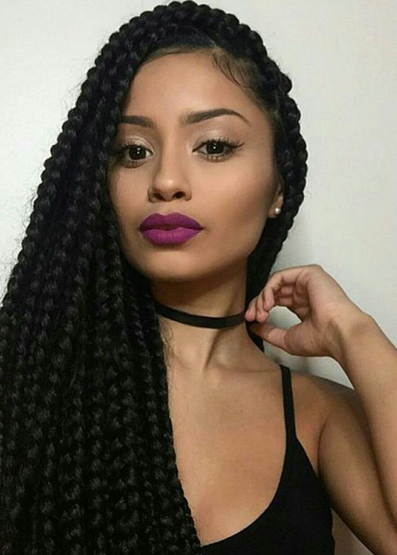 Box Braids with Burnt Ends