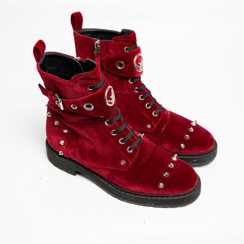 Velvet Combat Boots for Luxe Rebels