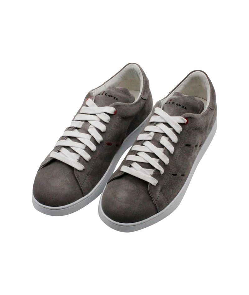 Suede Low-tops With Contrast Stitching