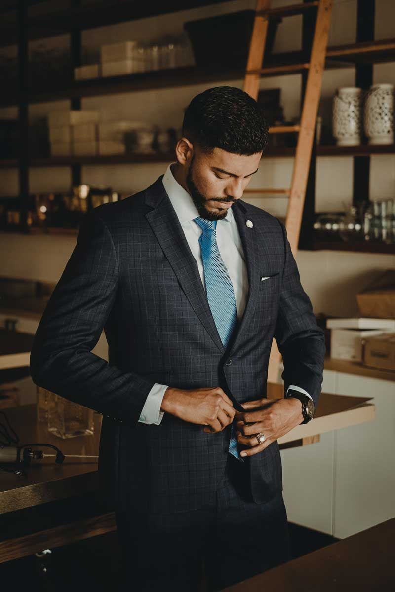 The Unbuttoned Suit Shuffle