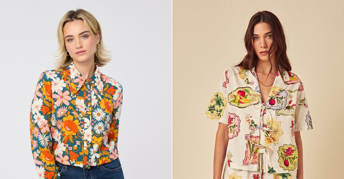 Neither Satin Nor Striped: 19 Printed Blouses To Stand Out This Summer
