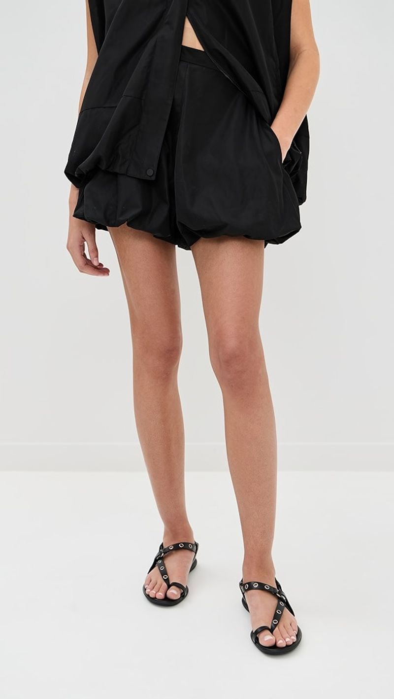 Drawstring Bubble Shorts