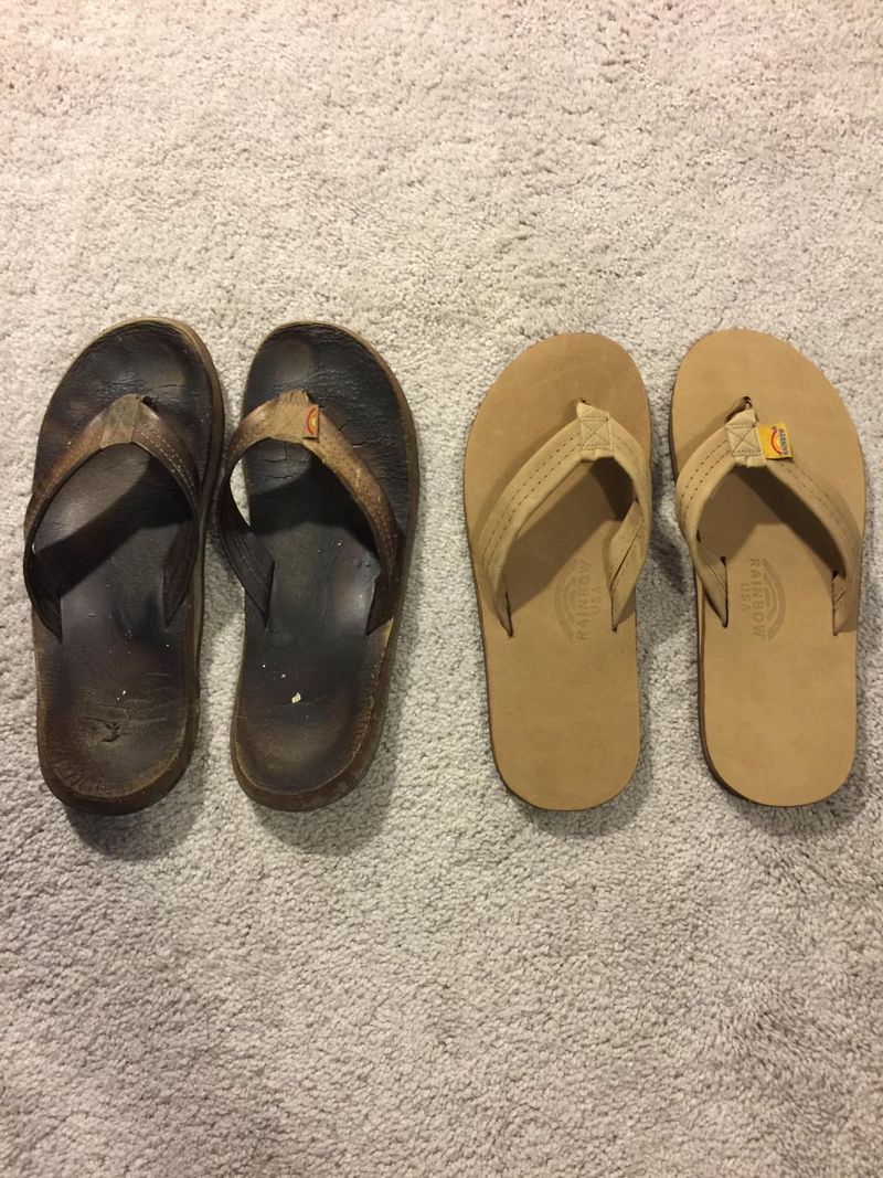 Overly Worn Flip-Flops