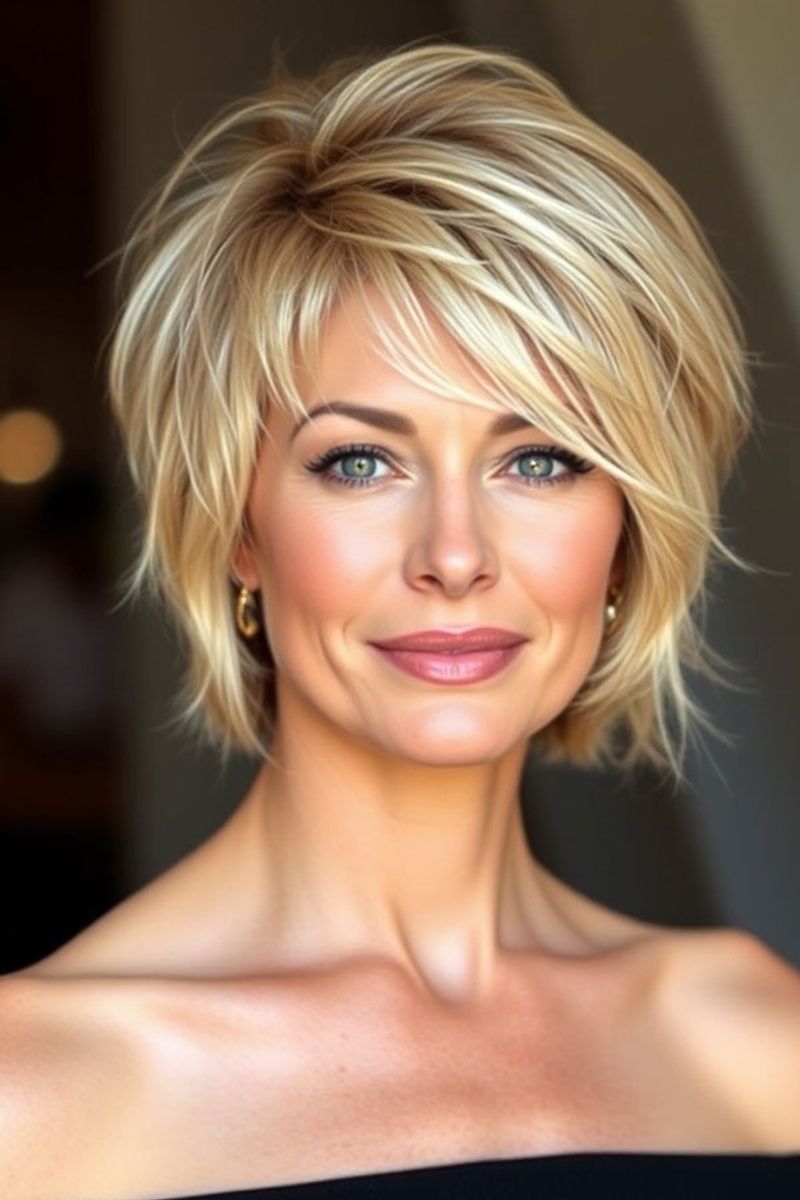Modern Alternative: Textured Bob with Layers