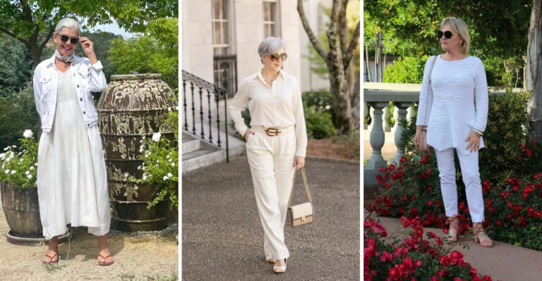 Over 60 And Love Dressing In White? Here Are 17 Ways To Style White Without Looking Boring