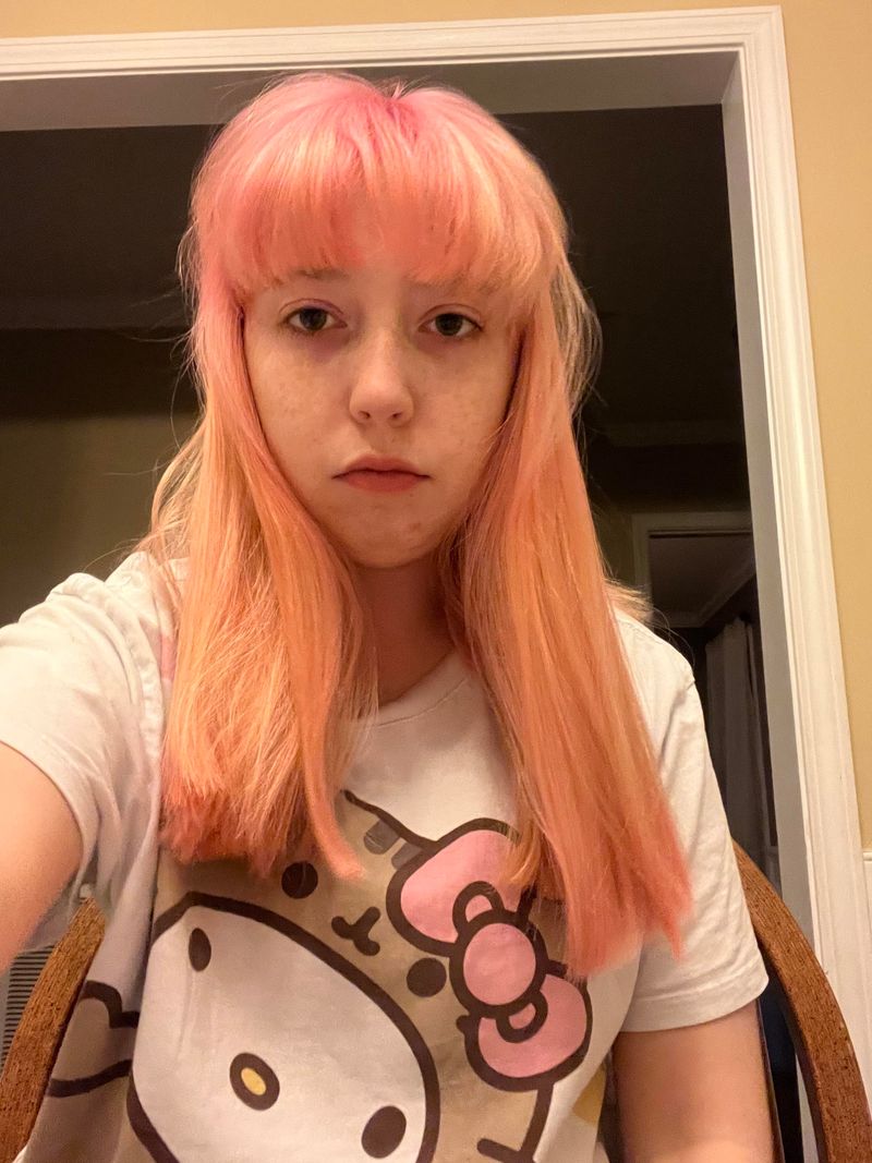 Bubble Bangs on Pear-Shaped Faces