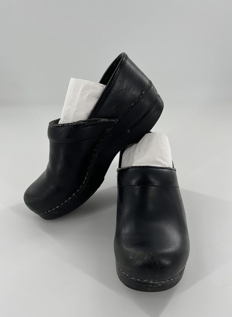 Faded Black Work Shoes