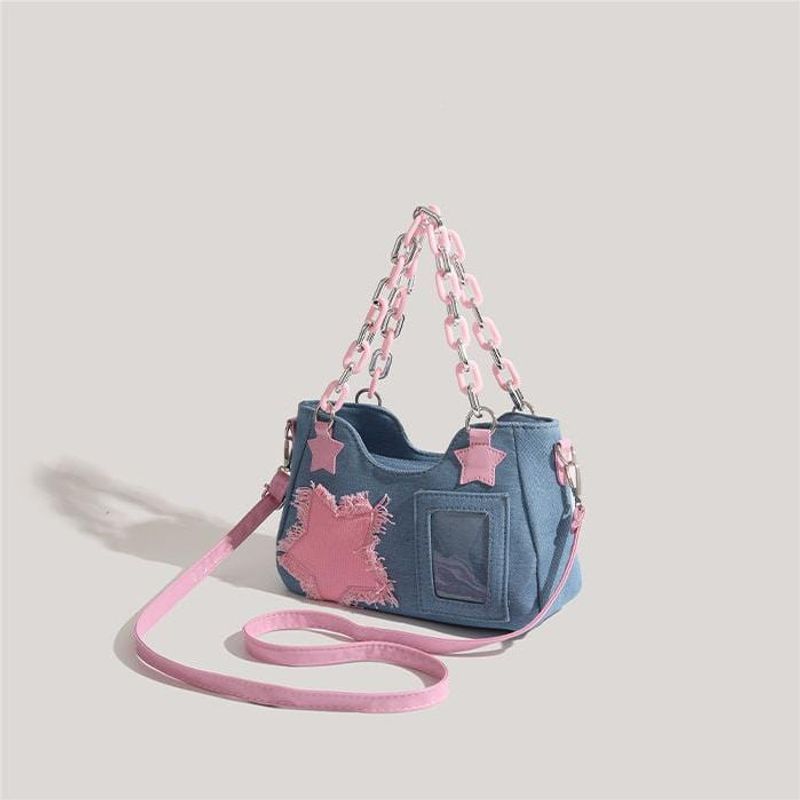 Acrylic Chain Handle Satchel