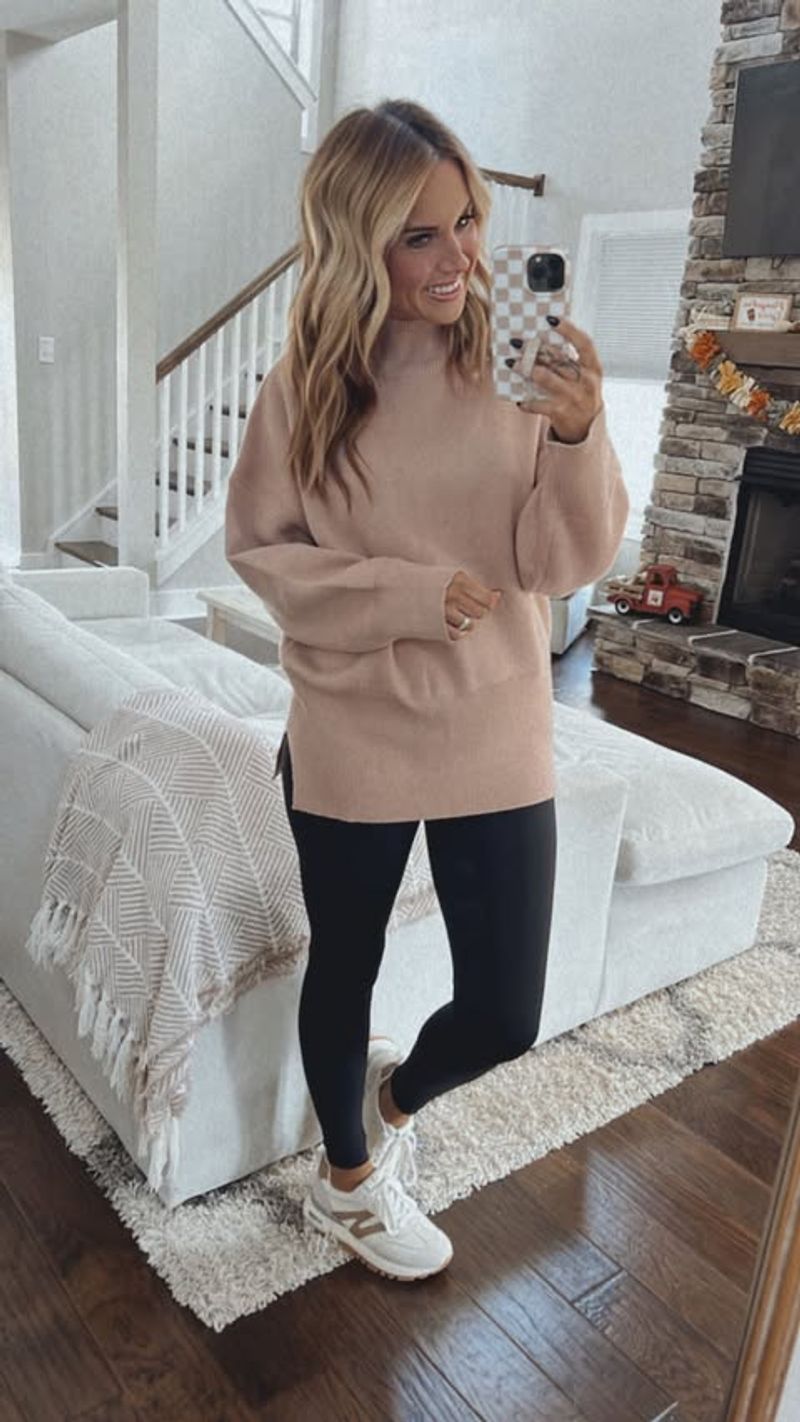 Leggings + Tunic Sweater