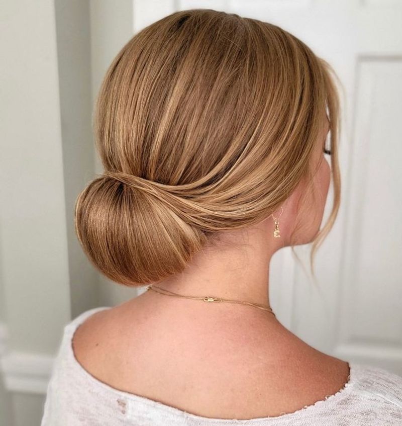 Classic Chignon with Subtle Shine