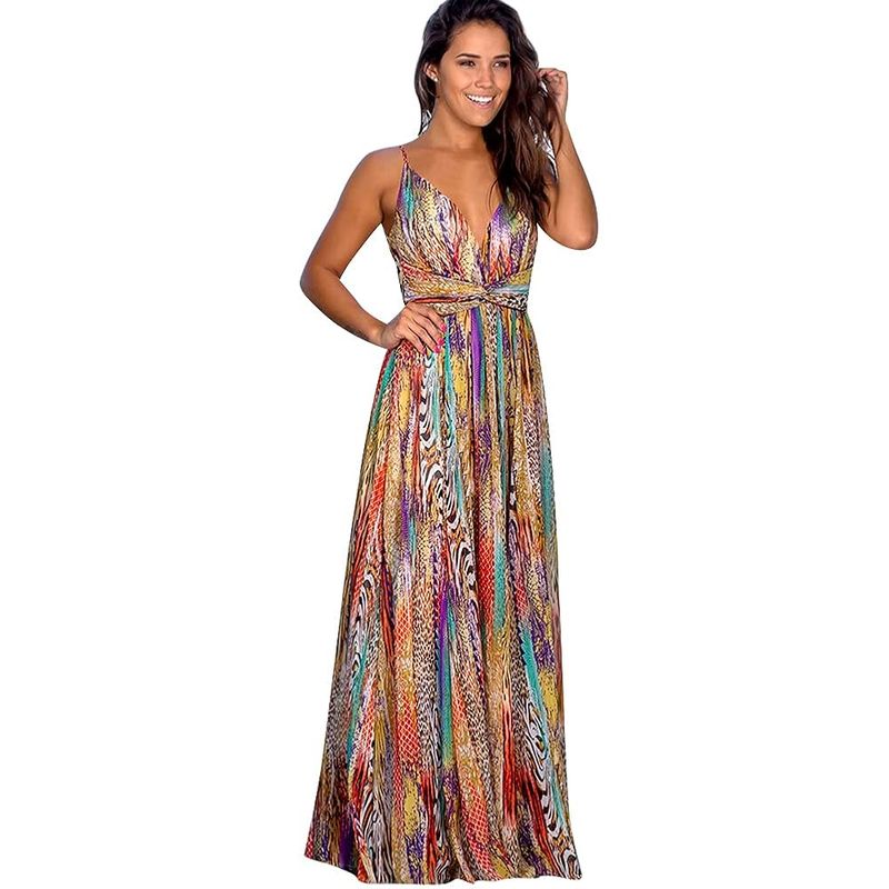 Ruched Waist Convertible Maxi