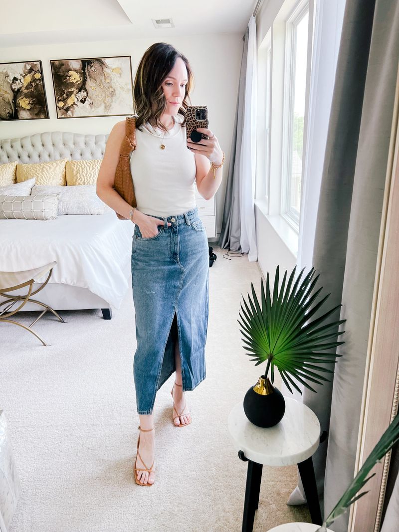 Denim Midi That Means Business