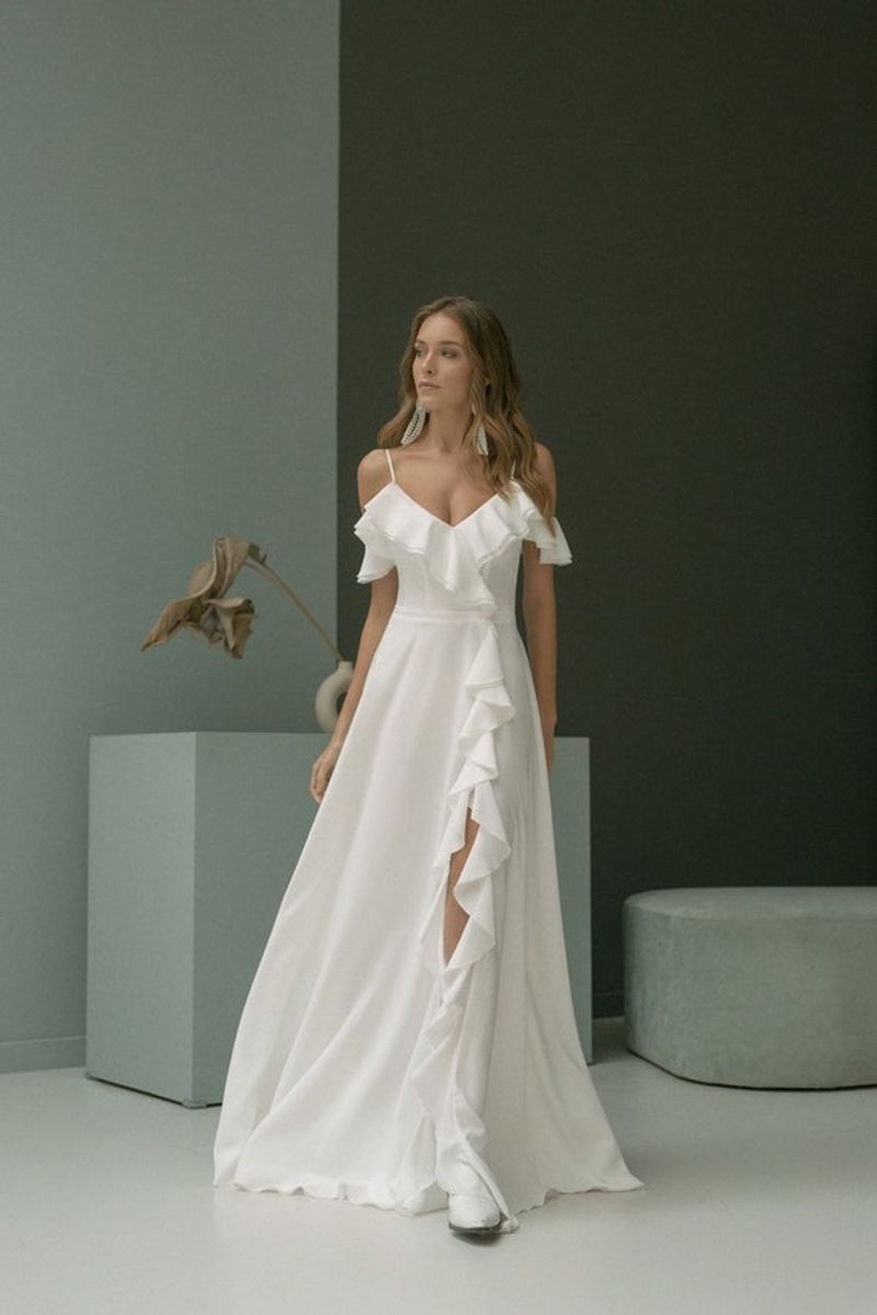 Off-Shoulder Ruffle Dress