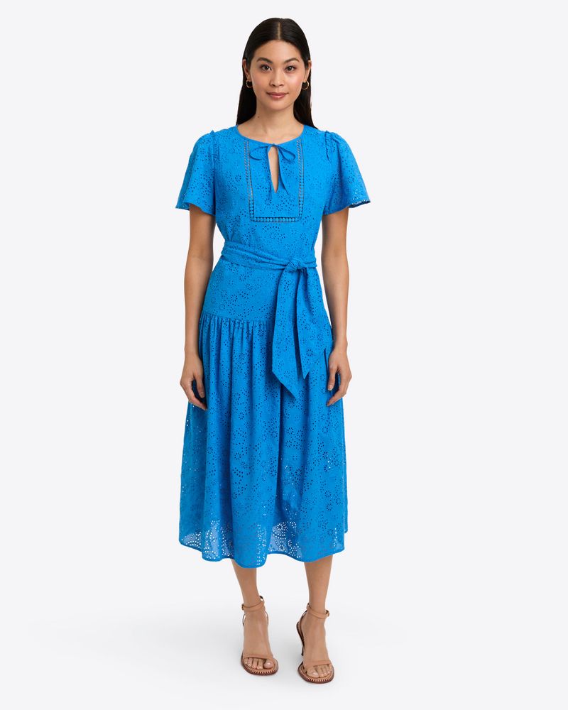 Blue Eyelet Dress Charm