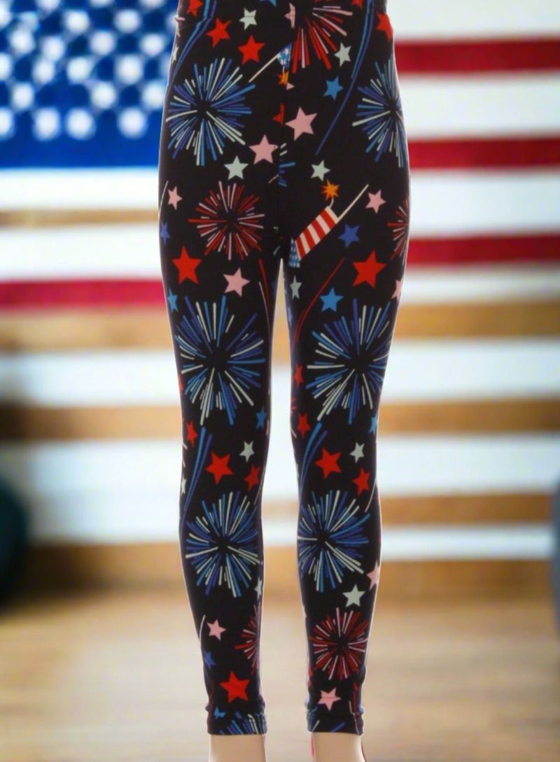 Firework-Patterned Leggings