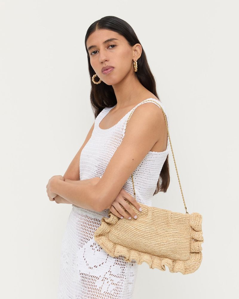 Woven Clutch With Artisanal Details