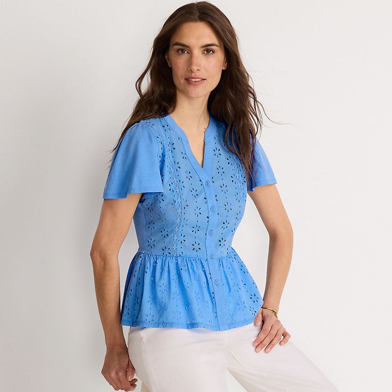 Eyelet Fabric Tops