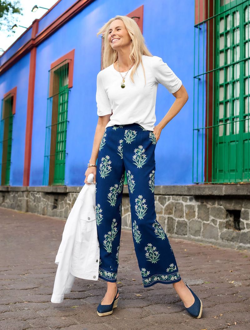 Cropped Palazzo Pants