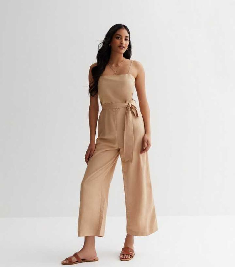 Cropped Wide-Leg Jumpsuit