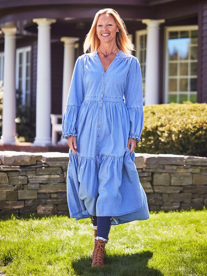 Oversized Prairie Dresses: The Frame Swallower