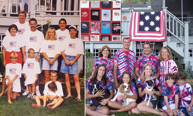 Matching Family Flag Tees