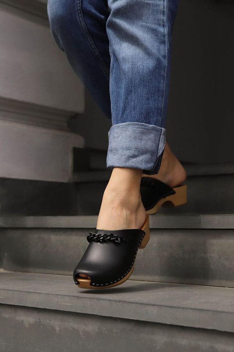 Chunky Wooden Clogs