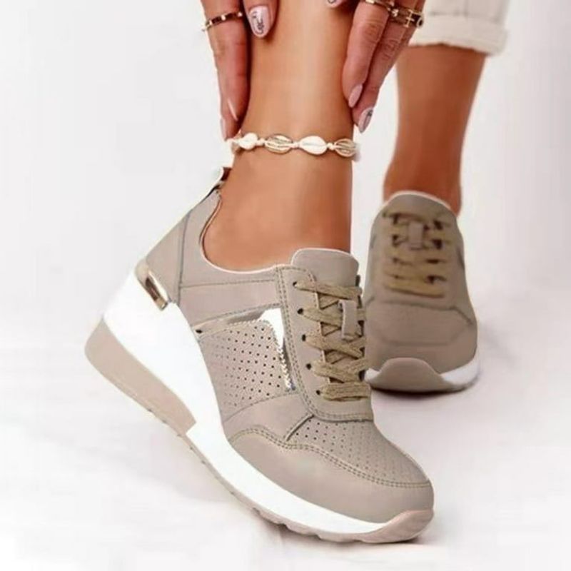 Sporty Wedge Sneakers