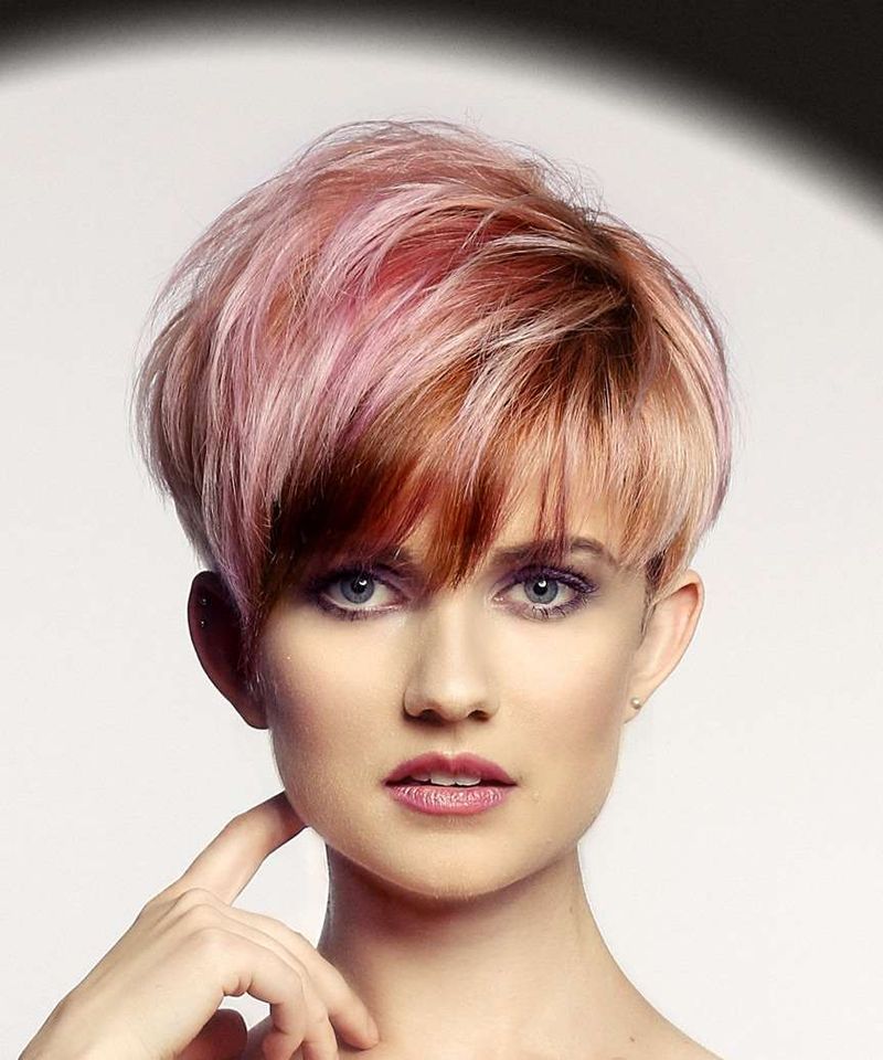 Asymmetrical Colored Pixie