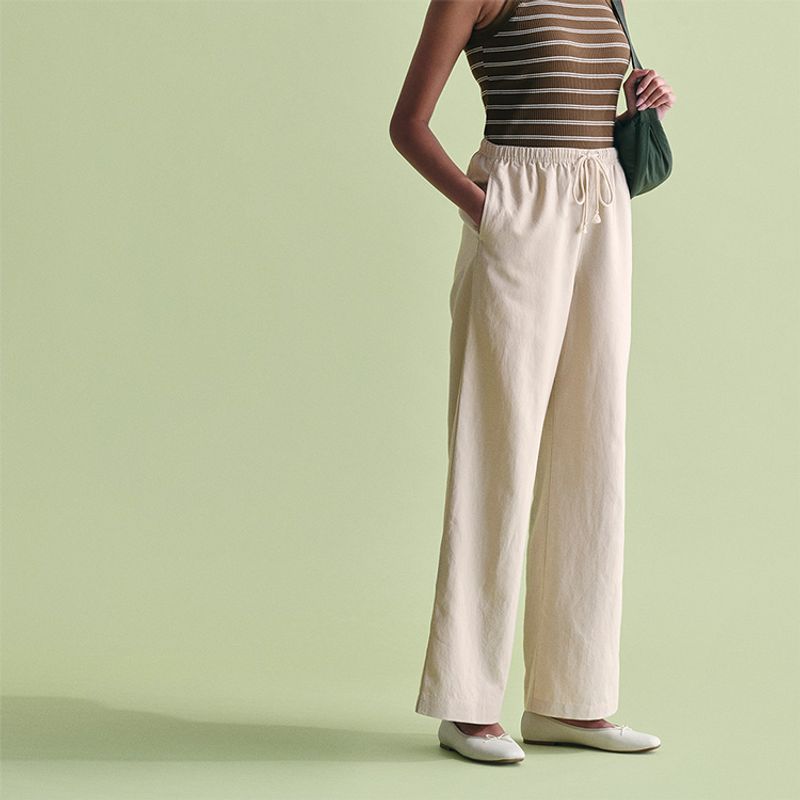 Linen-Blend Stretch Saviors