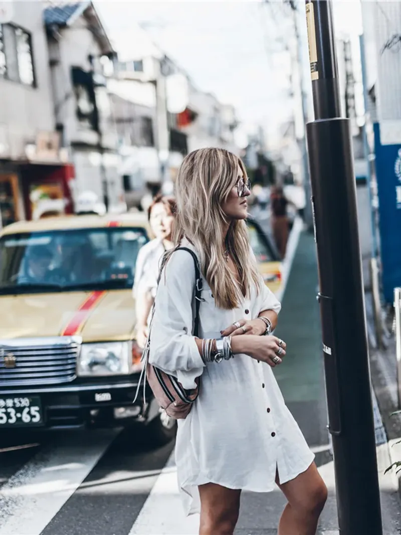 Oversized Shirt Dress Strategy