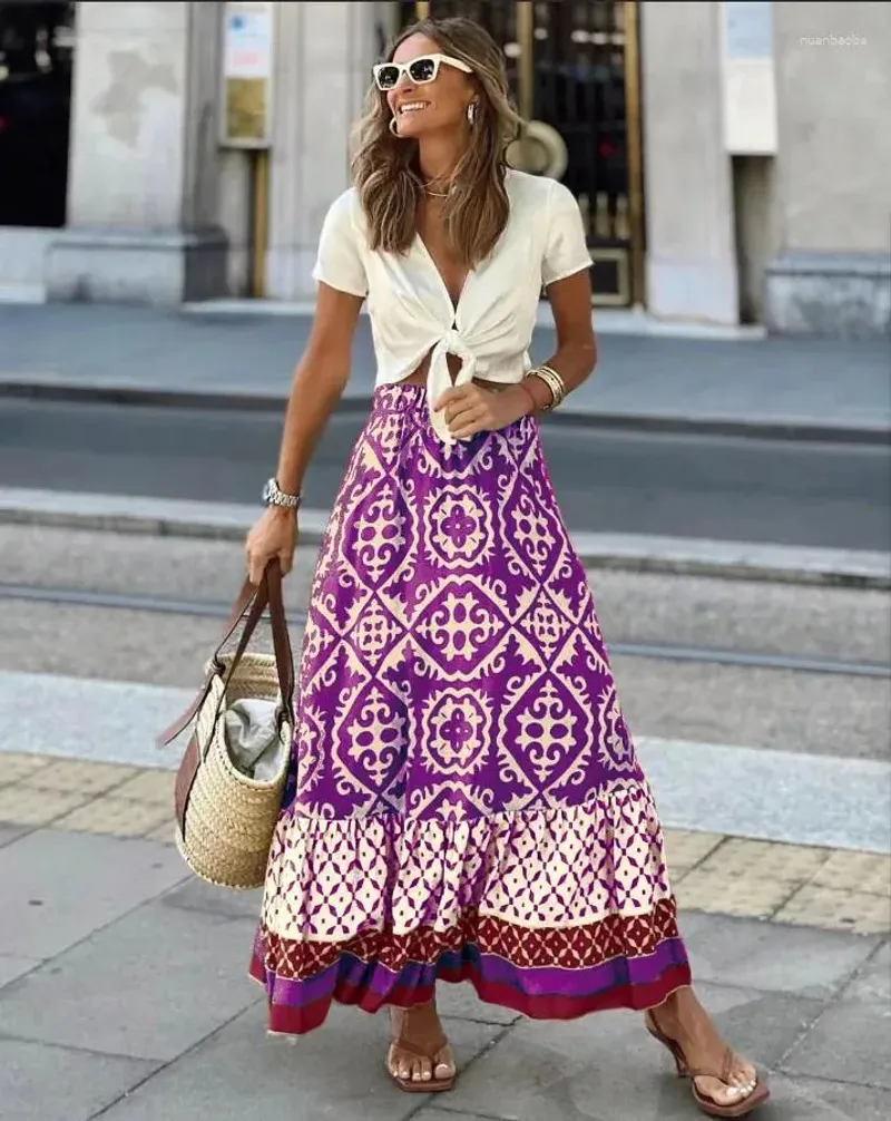 Printed Maxi Skirts