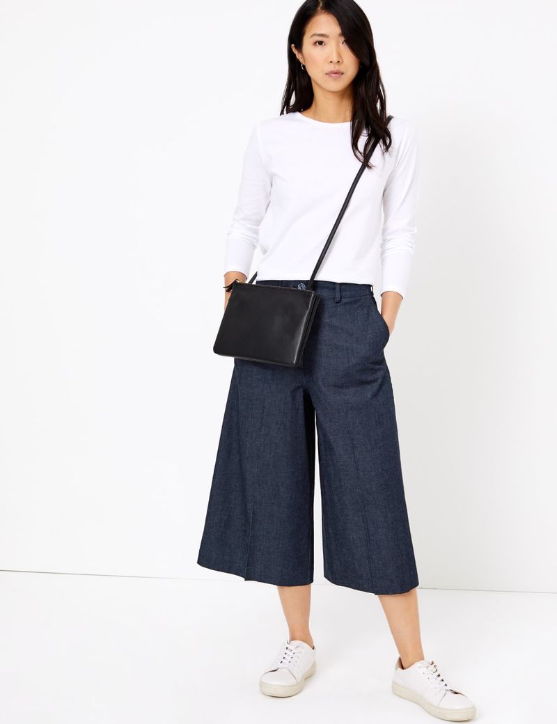 Ultralight Denim Culottes